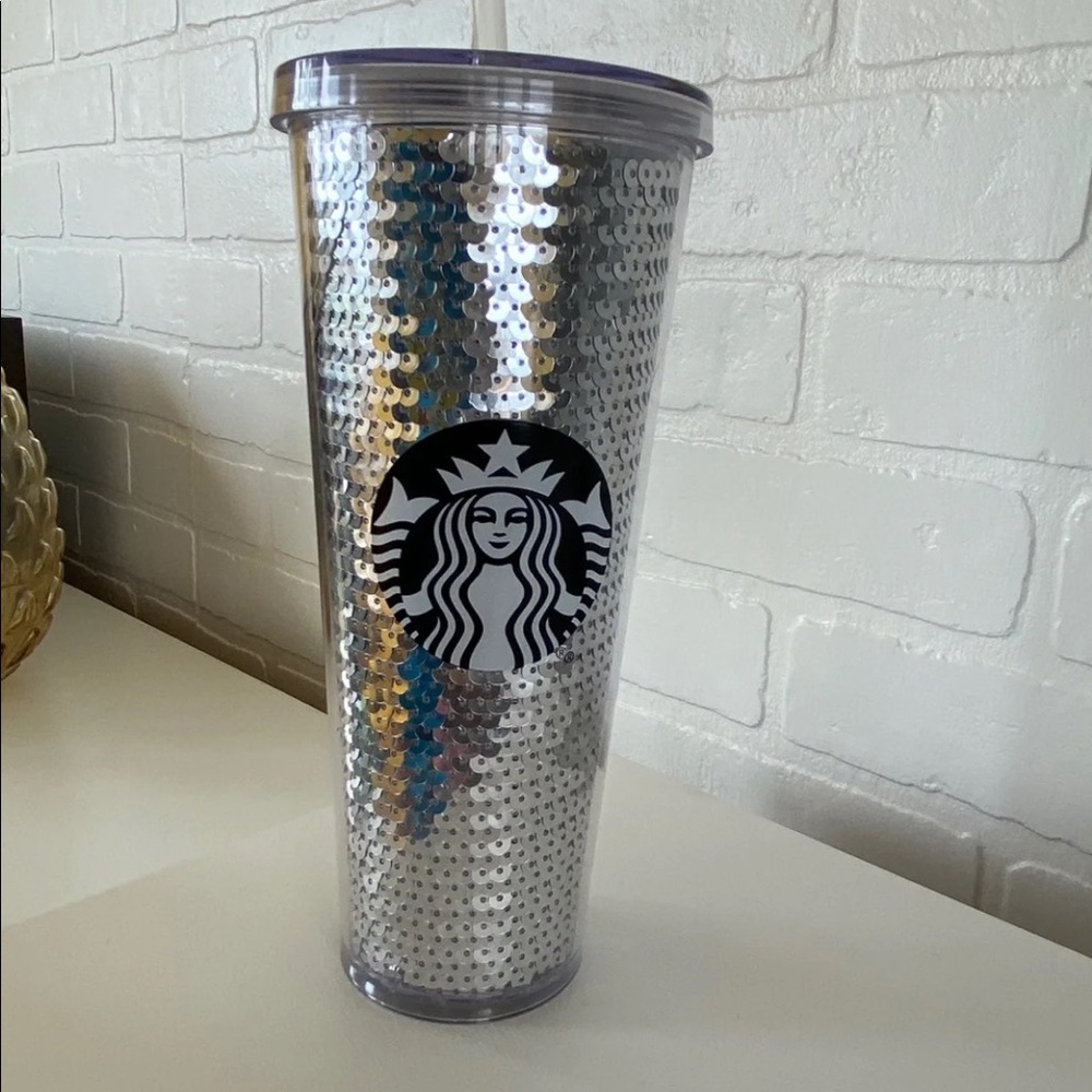 RARE Starbucks tumbler sequin